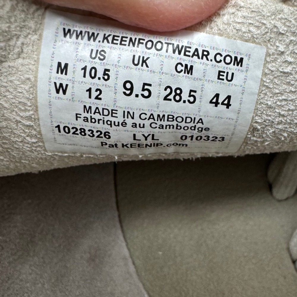 Keen Uneek Birch Beige Cord Sandals Mens 10.5 Womens 12 Hiking Shoes 1028326 - Picture 7 of 11